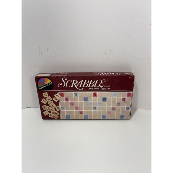 Scrabble - Crossword Game - Selchow & Righter No. 17 - Complete - Vintage 1982 - Picture 1 of 6